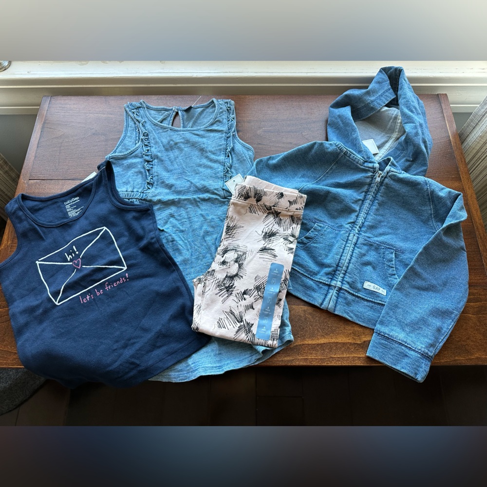 Baby Gap "denim blues" bundle all NWT 3T
